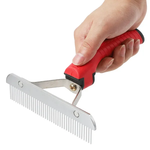 Large Dog Grooming Brush – Stainless Steel Rake for Long Hair - Image 17