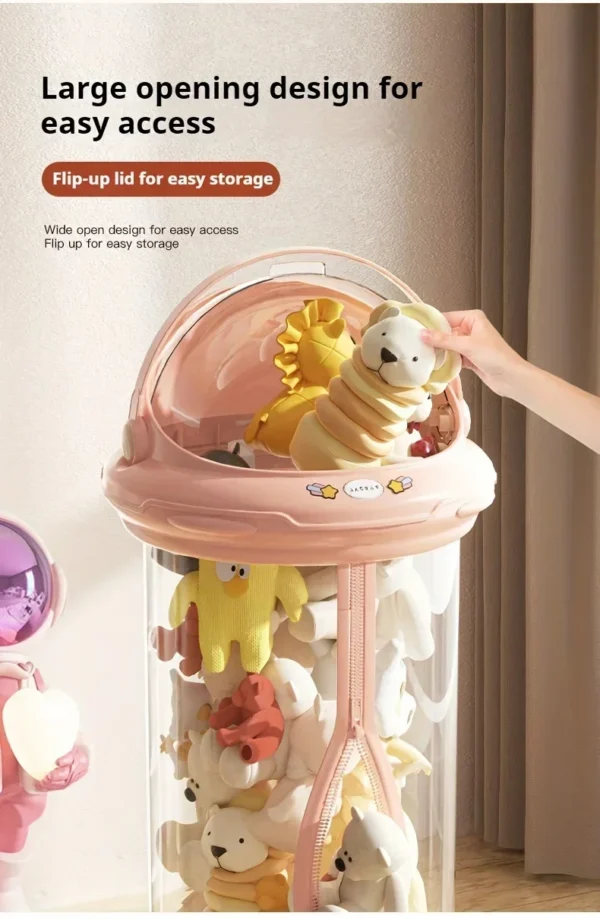 Astronaut Doll Storage Box – Plush Toy Organizer Bin - Image 14