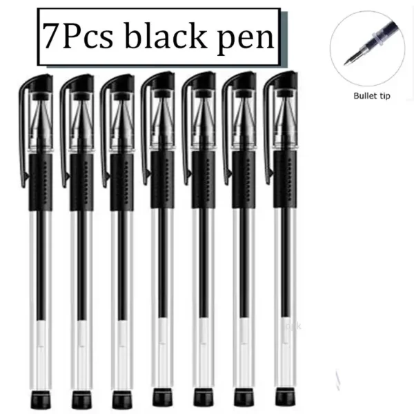 7/35 PCS Gel Pen Set 0.5mm Black & Blue for School Office - Image 10