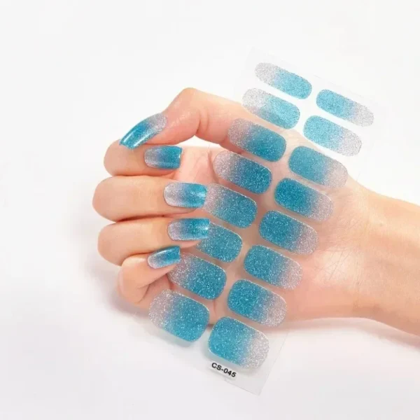 16Tips Long-Lasting Gel Nail Stickers – Full Coverage Wraps - Image 30