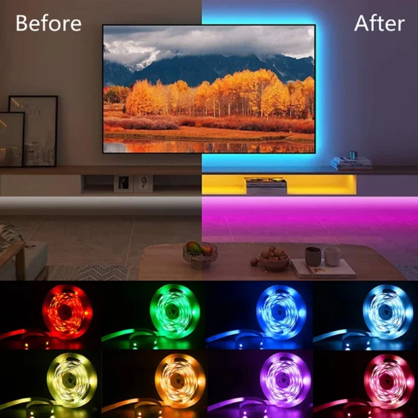 40M RGB LED Strip Lights with App & Remote Control - Image 4