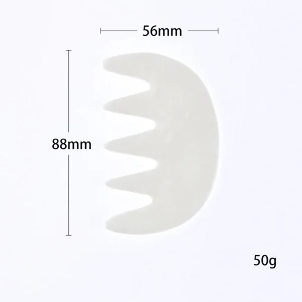 Natural Jade Gua Sha Comb Massager for Face & Body - Image 15