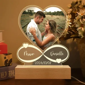 Custom Acrylic Love Frame – LED Gift for Couples