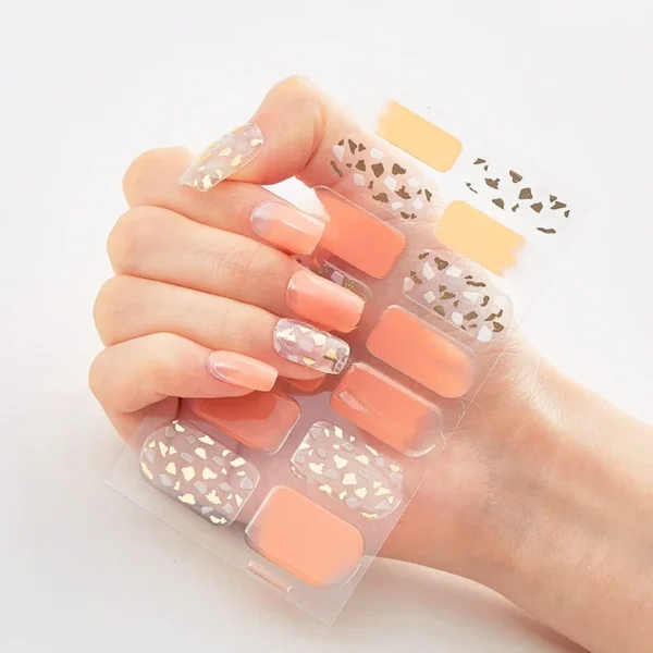 16Tips Long-Lasting Gel Nail Stickers – Full Coverage Wraps - Image 20