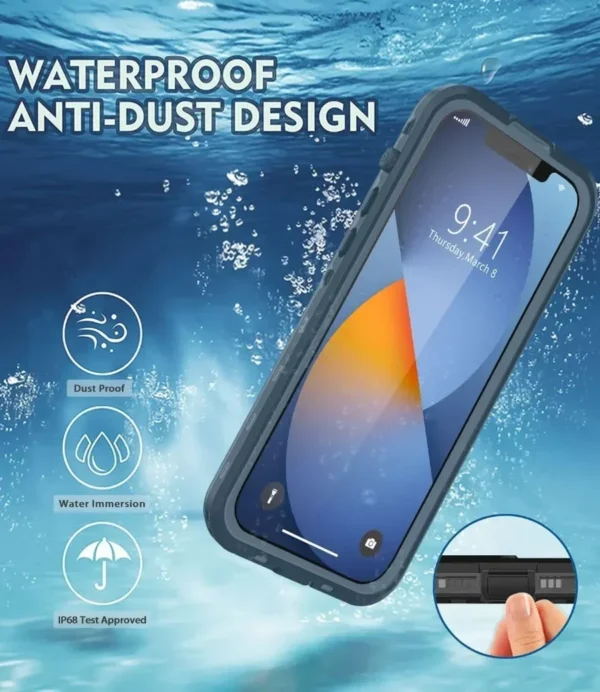 IP68 Waterproof Case for iPhone 16–11 Pro Max | YUKIZOE - Image 3