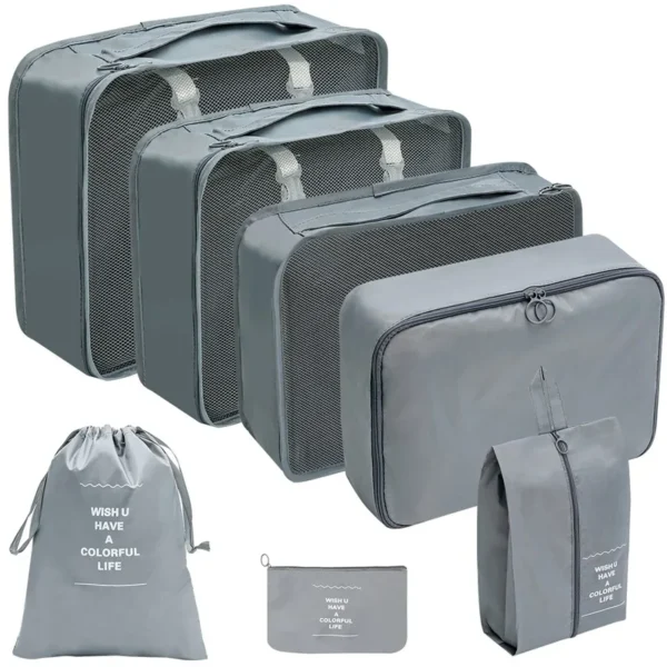 7-10 Pcs Travel Organizer Packing Cubes Set – Durable & Compact - Image 31