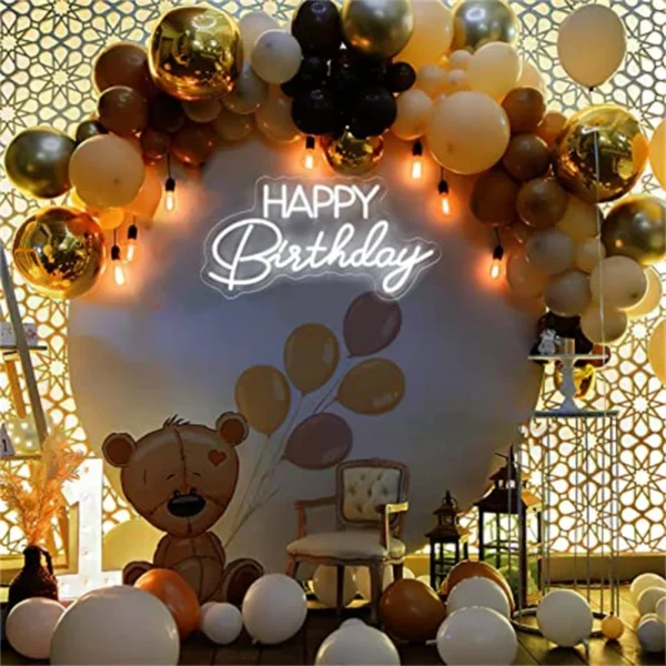 Dimmable Happy Birthday LED Neon Wall Light - Image 19