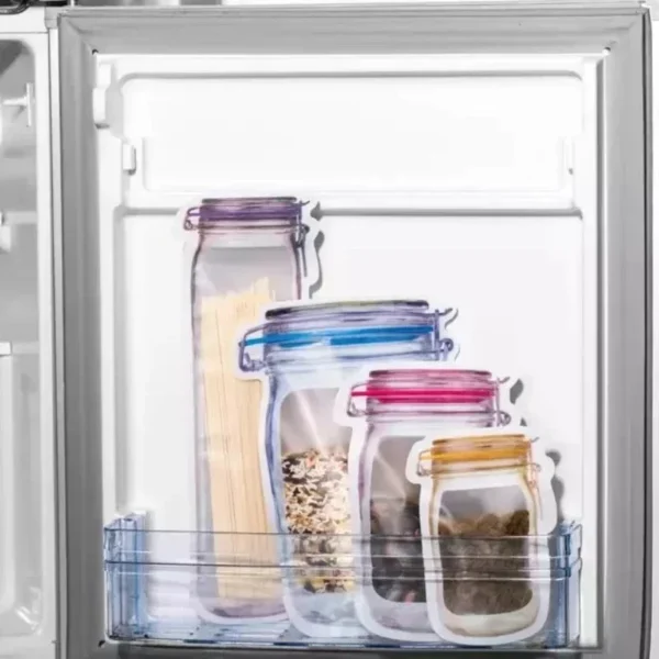 Reusable Mason Jar Ziplock Storage Bags – 2025 - Image 6