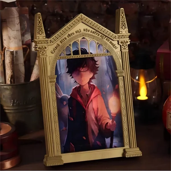Magic Mirror Memory Photo Frame – Touch LED 5" - Image 2