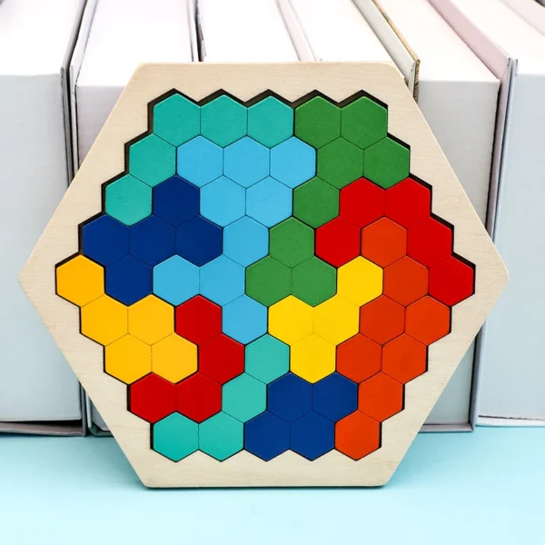 Wooden Tangram Puzzle Blocks Educational Toy Set - Image 13