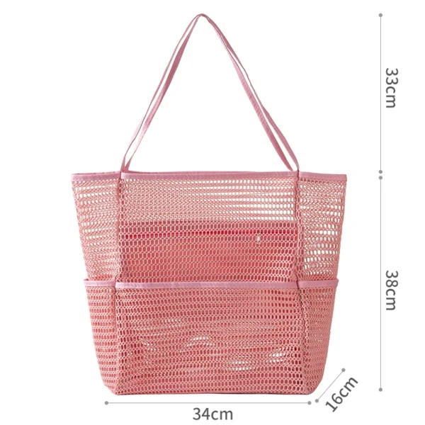 Large Waterproof Striped Beach Tote Bag – Summer 2025 - Image 9