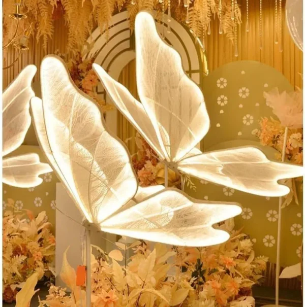 Creative Butterfly Wedding & Party Floor Lamp – 100cm - Image 3