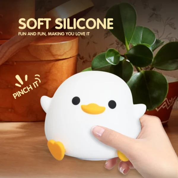 Cute Duck LED Night Light – Kids Silicone Lamp - Image 6