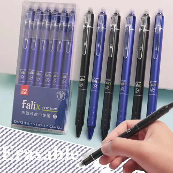 0.5mm Retractable Erasable Gel Pen Set with Refills - Image 2