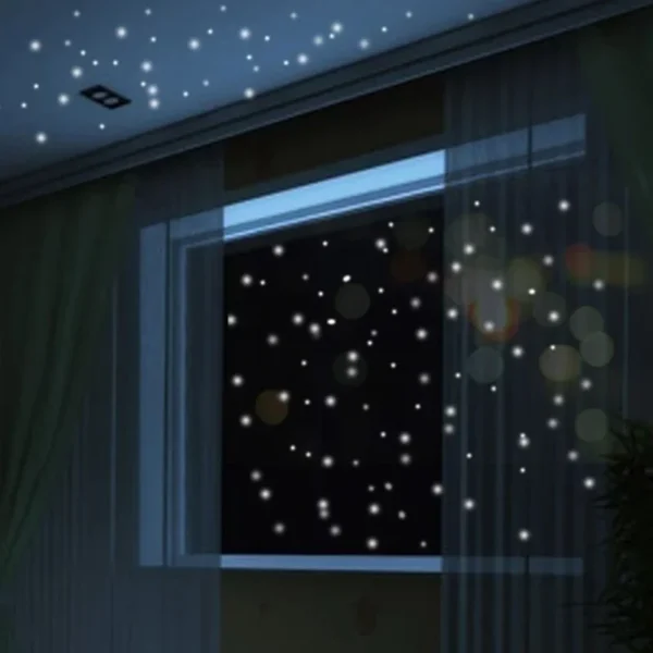 407pcs Glow in the Dark Star Wall Stickers - Image 2