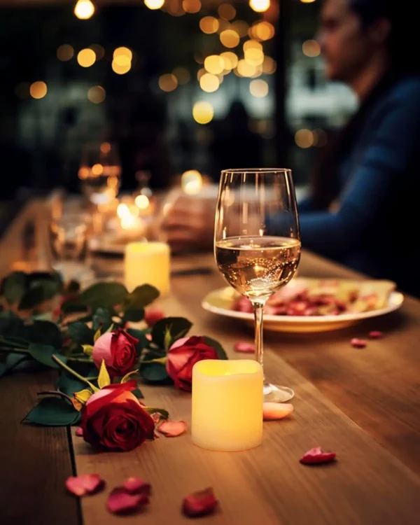 Flameless LED Tea Light Candle – Warm White Holiday Décor - Image 3
