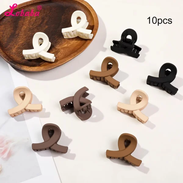 5 Pcs Matte Flower Hair Claw Clips for Women & Girls - Image 18