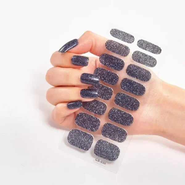16Tips Long-Lasting Gel Nail Stickers – Full Coverage Wraps - Image 75