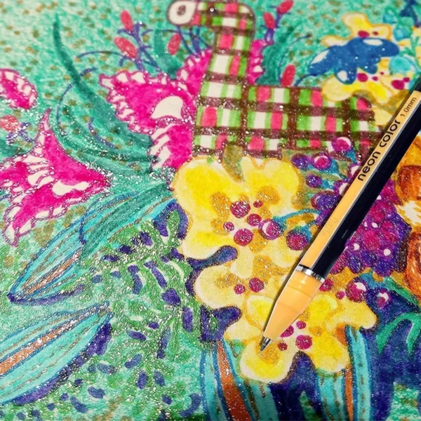 Vibrant Metallic Gel Pen Set – 12/24 Colors for Art & Journals - Image 6