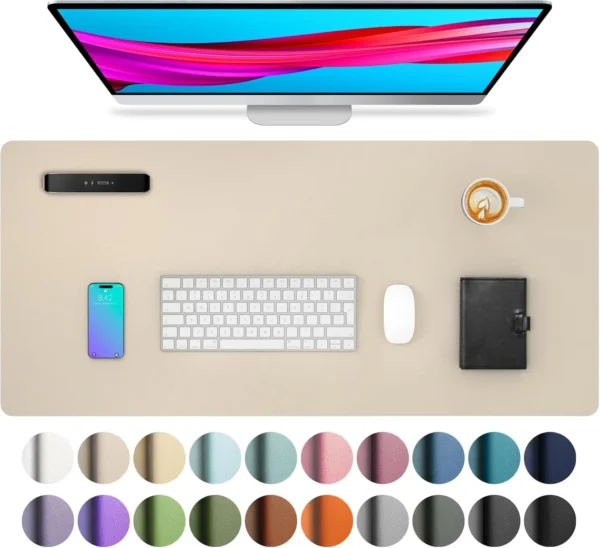 YSAGi Large PU Leather Desk Mat – Waterproof Mouse Pad - Image 12