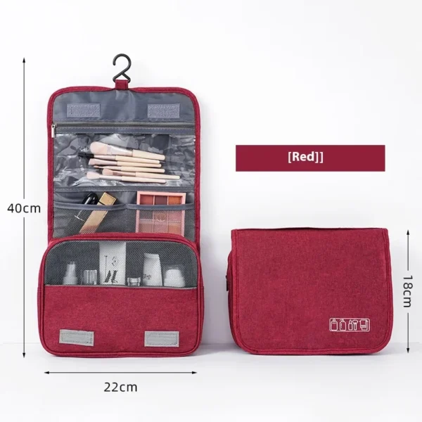 Foldable Toiletry & Makeup Bag – Compact Travel Storage Case - Image 2