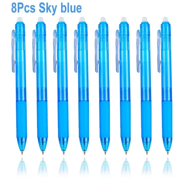 8-Color 0.7mm Retractable Erasable Gel Pen Set - Image 32