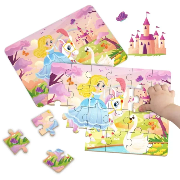 Kids Cartoon Animal Jigsaw Puzzle Montessori Toy - Image 11