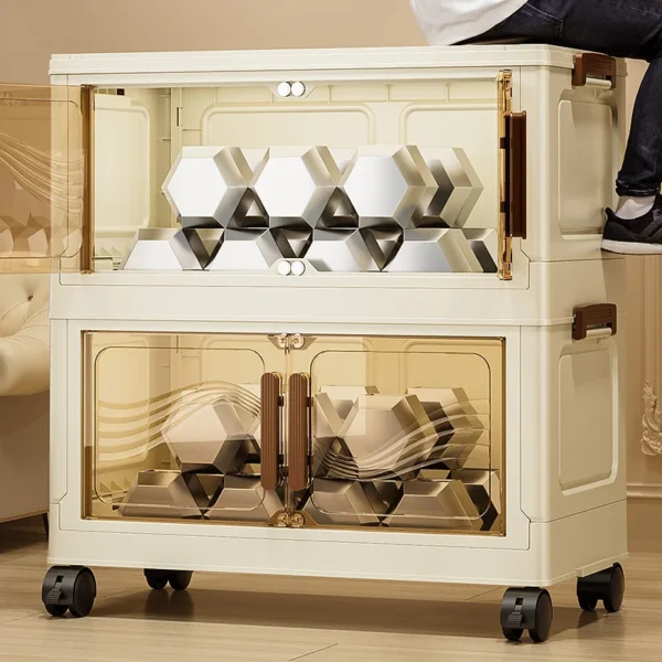 Foldable Storage Box with Clear Door Organizer - Image 6