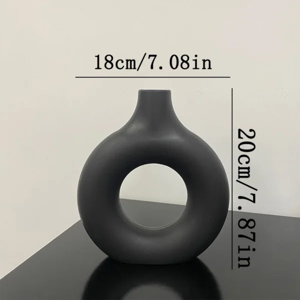 Nordic White Plastic Flower Vase for Home Decor - Image 8