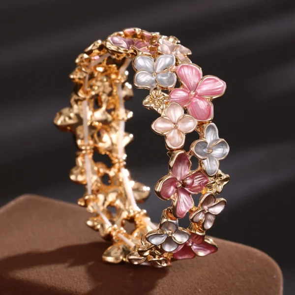 Handmade Floral Bracelet Women’s Fashion Jewellery - Image 3