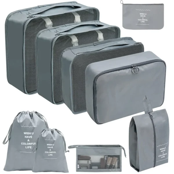 7-10 Pcs Travel Organizer Packing Cubes Set – Durable & Compact - Image 14