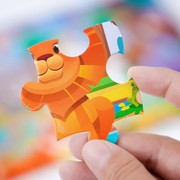 Kids Cartoon Animal Jigsaw Puzzle Montessori Toy - Image 23