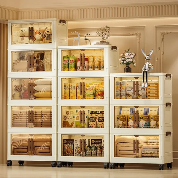 Foldable Storage Box with Clear Door Organizer - Image 5