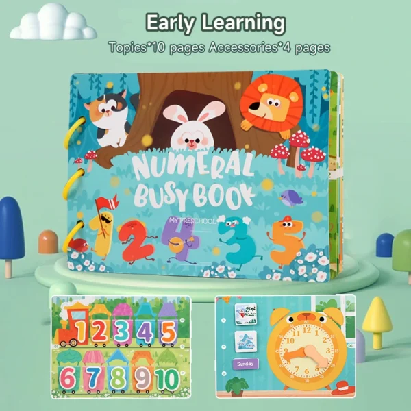 Montessori Baby Busy Book – Early Learning Toy for Toddlers - Image 9