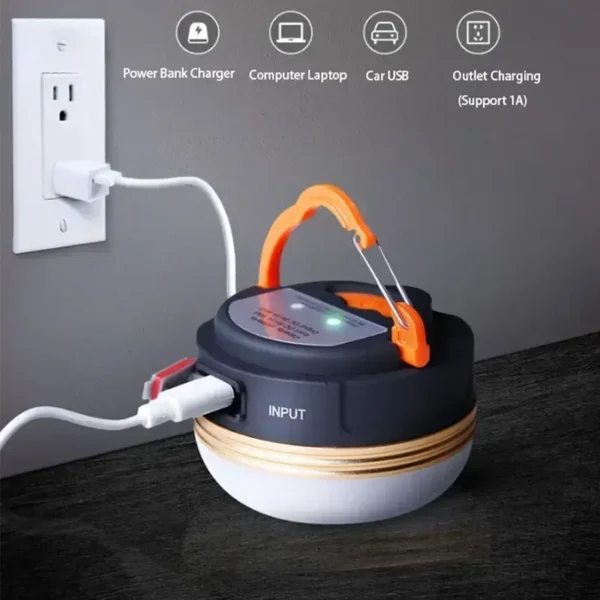 USB Rechargeable 10W COB+LED Camping Lantern - Image 3