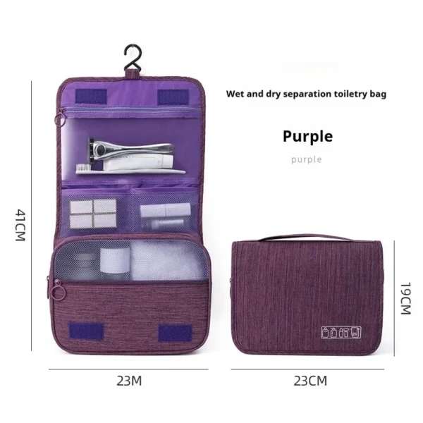 Foldable Toiletry & Makeup Bag – Compact Travel Storage Case - Image 7