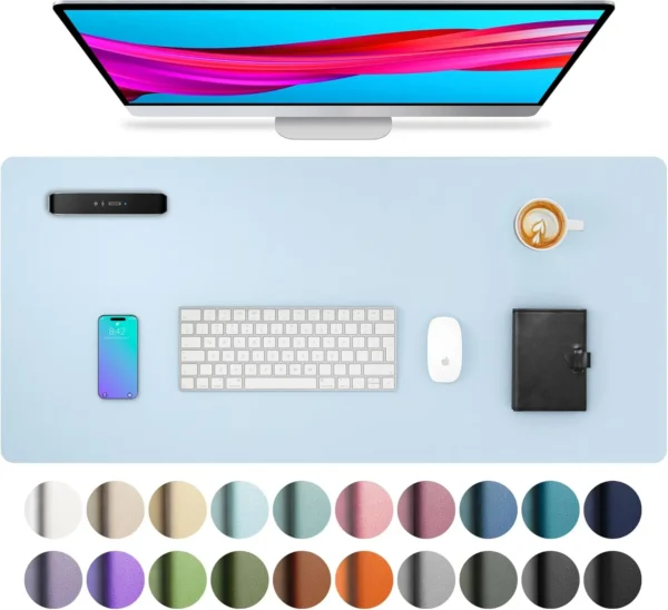 YSAGi Large PU Leather Desk Mat – Waterproof Mouse Pad - Image 18