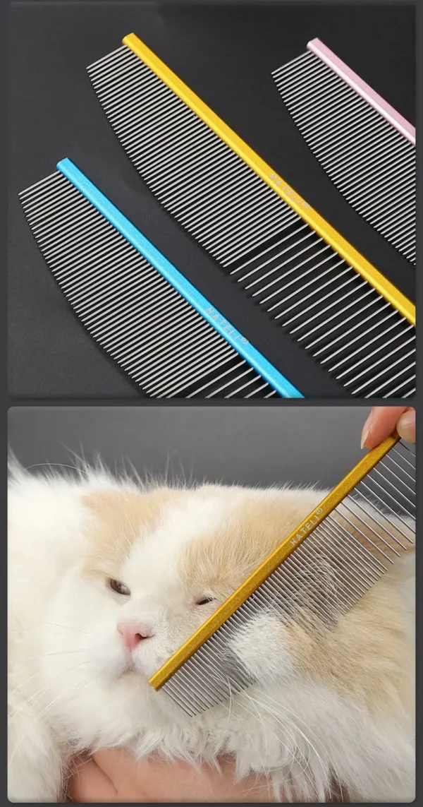 Ultra-Light Pet Comb – Premium Aluminum Grooming Tool - Image 24