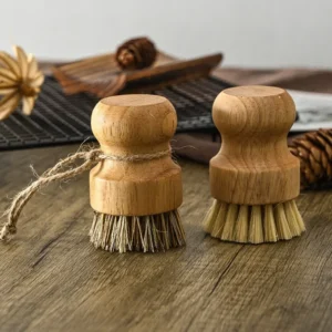 Wooden Dish Brush with Sisal Coconut Bristles