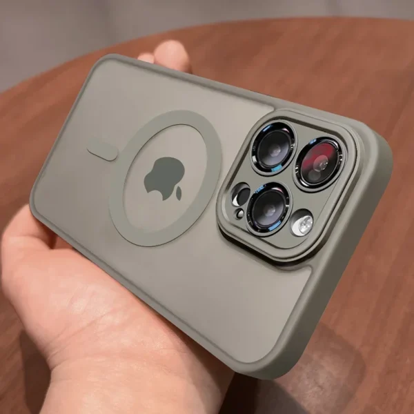 Magnetic Matte Shockproof Case for iPhone 12–17 Pro Max - Image 3