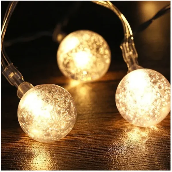 3M Solar Crystal Ball LED String Lights – 20 LED - Image 4