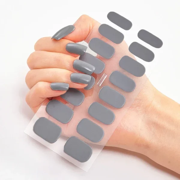 16Tips Long-Lasting Gel Nail Stickers – Full Coverage Wraps - Image 9