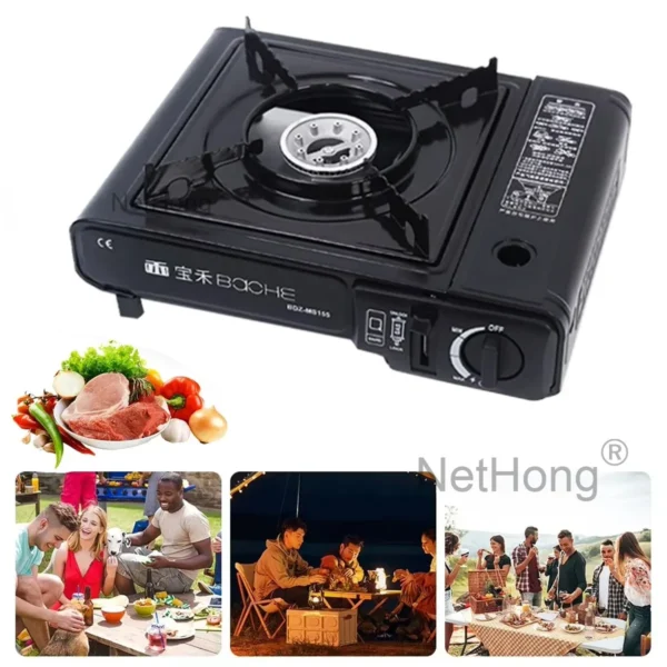 NetHong Portable Single Burner Gas Stove for Outdoor BBQ & Camping - Image 2
