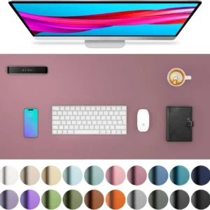 YSAGi Large PU Leather Desk Mat – Waterproof Mouse Pad