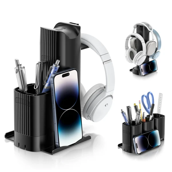 KDD 4-in-1 Headphone & Phone Stand with Pen Holder - Image 7