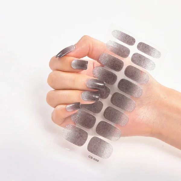 16Tips Long-Lasting Gel Nail Stickers – Full Coverage Wraps - Image 27