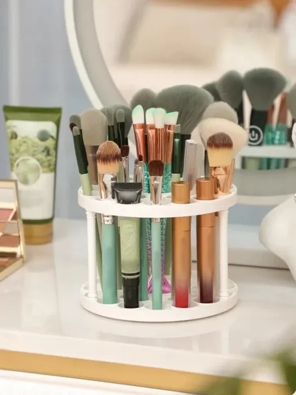 Acrylic Makeup Brush & Cosmetics Storage Rack - Image 9