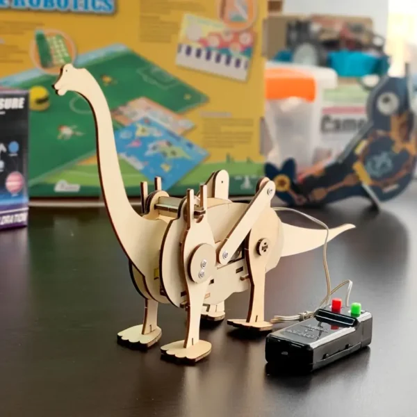 Dinosaur STEM Wooden Puzzle Robot Kit for Kids - Image 11