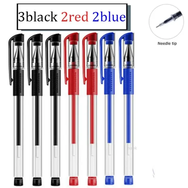 7/35 PCS Gel Pen Set 0.5mm Black & Blue for School Office - Image 13