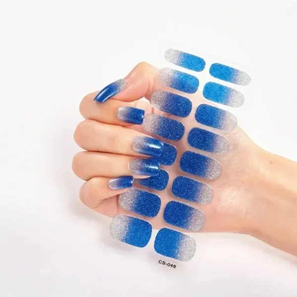 16Tips Long-Lasting Gel Nail Stickers – Full Coverage Wraps - Image 31